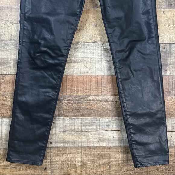 Adriano Goldschmied The Legging Ankle Super Skinny Leatherette Jeans Black SZ 30 - Picture 4 of 10